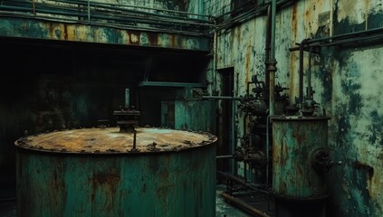 Abandoned Industrial Ruin: A Glimpse into Time's Decay
