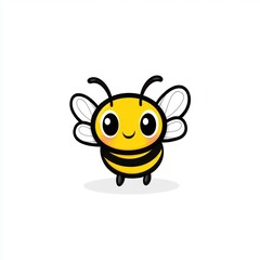 Naklejka premium Cute cartoon bee illustration (16)