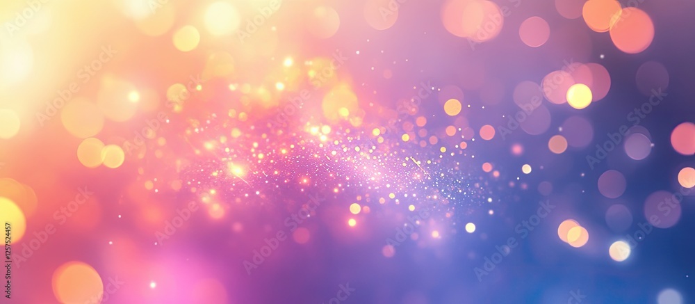 Poster abstract colorful bokeh background