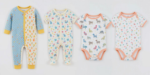 Adorable Baby Clothes  Bodysuits   Jumpsuits  Cute Animal   Floral Prints  Soft Cotton