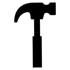 Hammer Hardware Handyman and Furniture Maker Tool Multipurpose vector Icon design, DIY Instruments on white background