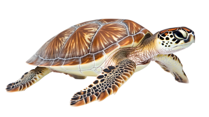 Sea Turtle Isolated on White