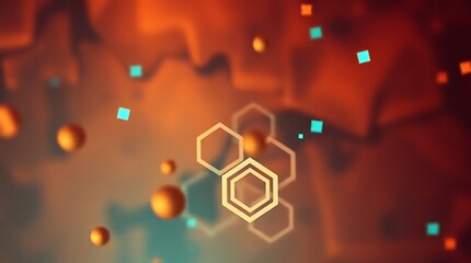 Fototapeta premium High-tech abstract technology background with glowing neon circuit patterns and digital effects