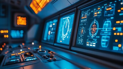 Obraz premium control panel of a computer