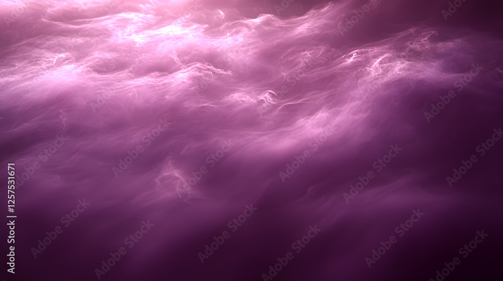 Aufkleber purple haze swirling in misty clouds creating an ethereal, dreamlike atmosphere with soft lighting a