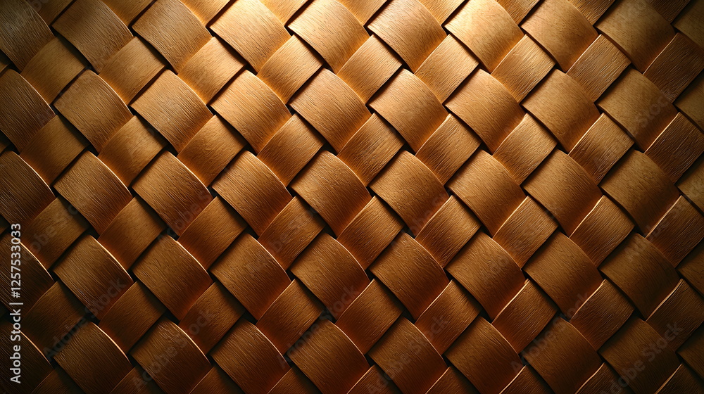 Poster woven texture background with intricate patterns in shades of brown showcasing craftsmanship and des