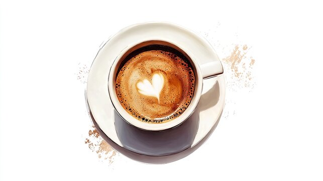 Light Pink Ceramic Mug on a white Background. Mockup Template with Copy Space