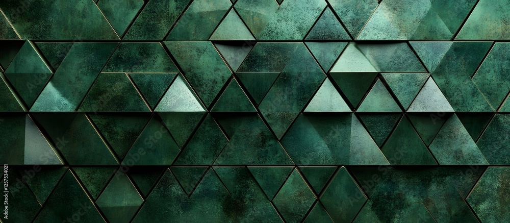 Aufkleber abstract triangle pattern wall