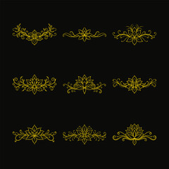 Ornament vector line art design