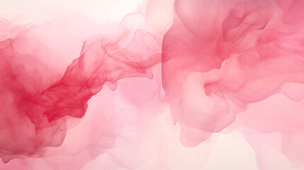 Fototapeta premium Red pink and white watercolor background.