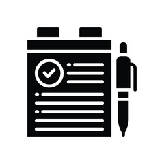 notebook glyph icon. vector icon for your website, mobile, presentation, and logo design.