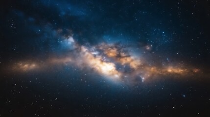 Fototapeta premium Celestial Nebula Cosmic Dust Starscape Night Sky