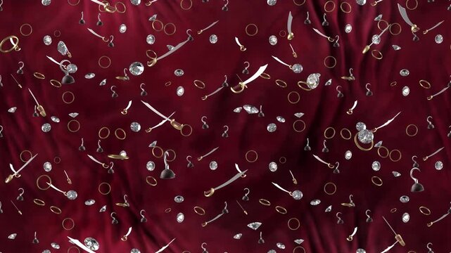 Pirate sword Background loop tile Falling. This is a loopable and tileable wallpaper