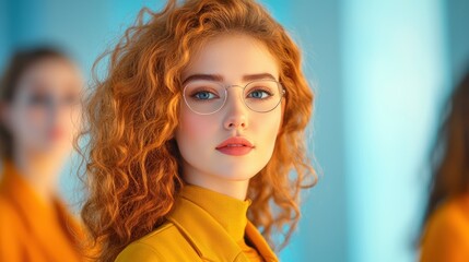 businesswoman Entrepreneur Modern Workspace Businesswoman leading a meeting in a modern co working space, her enthusiasm shining in a collaborative environment.