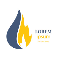 oil and gas fuel mining logo design