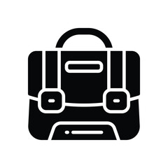 briefcase solid icon. vector icon for your website, mobile, presentation, and logo design.