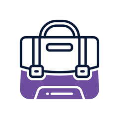 briefcase dual tone icon. vector icon for your website, mobile, presentation, and logo design.