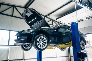 Car repair in car service