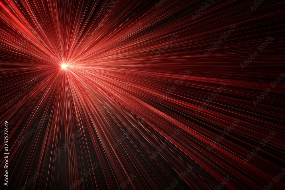 Poster blurred red zoom perspective background. abstract soft explosion effect. centric motion pattern