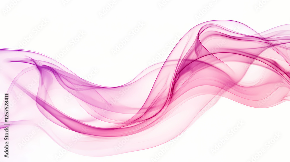 Poster soft pink and purple flowing waves create an artistic background effect. generative ai
