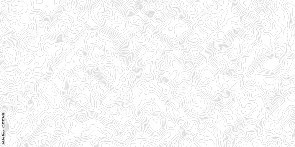 Poster contour abstract map relief land outline. topographic map patterns. white wave paper curved reliefs 