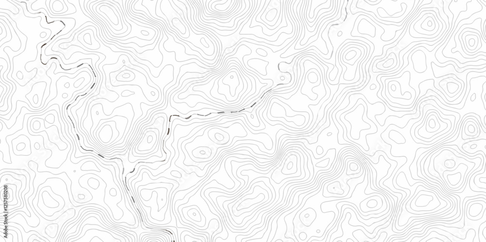 Poster contour abstract map relief land outline. topographic map patterns. white wave paper curved reliefs 