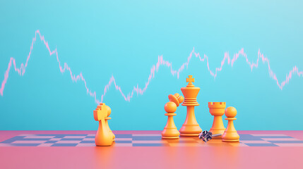 Strategic chess game analysis digital board setting visual content modern environment elevated perspective competitive thinking