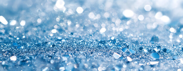 Stunning Sparkling Blue Glitter Background Texture Image