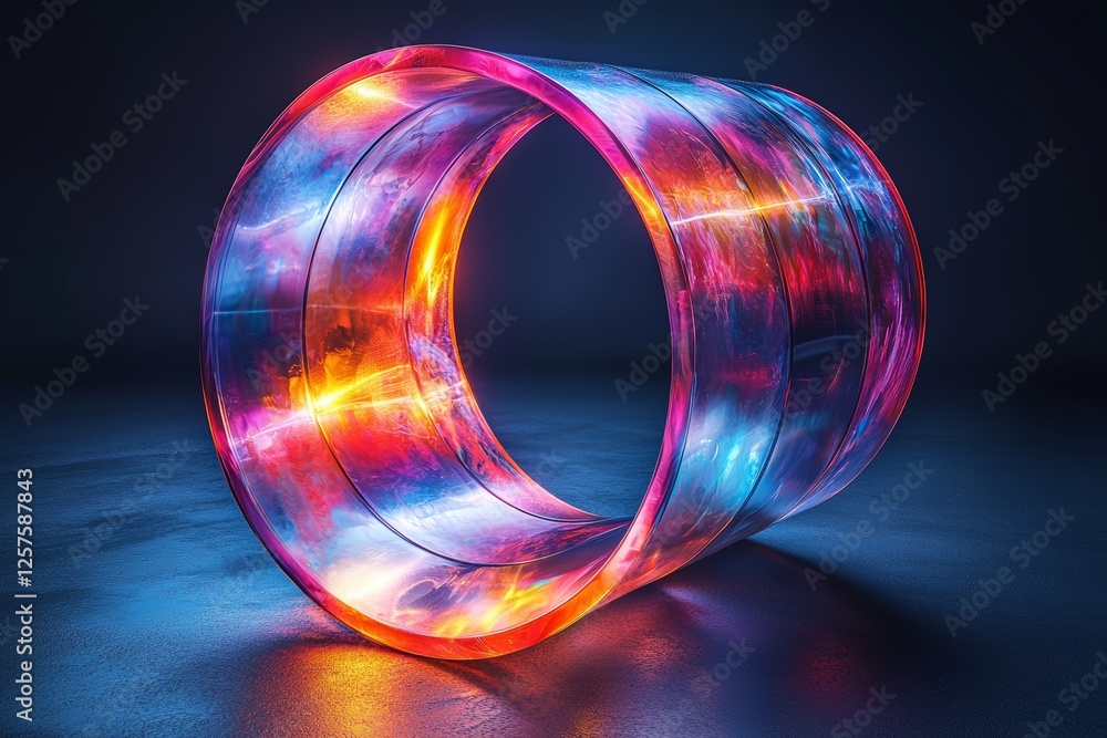 Poster an abstract 3d background with luminous lines paired with a wallpaper that includes glass elements i