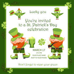 Invitation. Saint Patrick's day