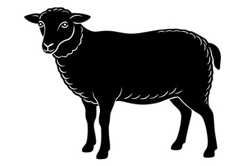 High-Quality Sheep Vector Illustration - SVG, PNG, EPS, AI, PSD Files for Custom Designs