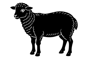 High-Quality Sheep Vector Illustration - SVG, PNG, EPS, AI, PSD Files for Custom Designs