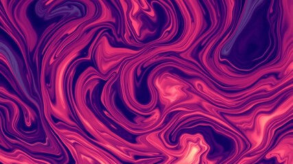 Fototapeta premium Abstract flowing design with liquid pink and dark purple creates a dreamy pattern.