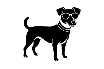 Cool Dog with Sunglasses Vector Illustration – SVG, PNG, EPS, AI, PSD Files for Print & Merch