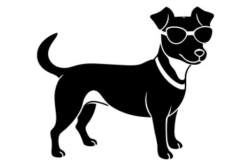 Cool Dog with Sunglasses Vector Illustration – SVG, PNG, EPS, AI, PSD Files for Print & Merch