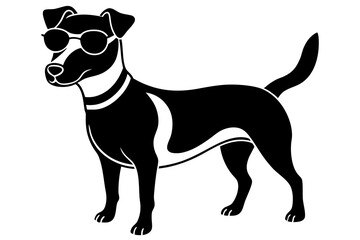 Cool Dog with Sunglasses Vector Illustration – SVG, PNG, EPS, AI, PSD Files for Print & Merch