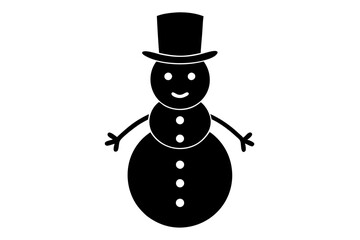 Snowman with Hat Vector – Download SVG, PNG, EPS, AI, PSD Files for Winter Designs