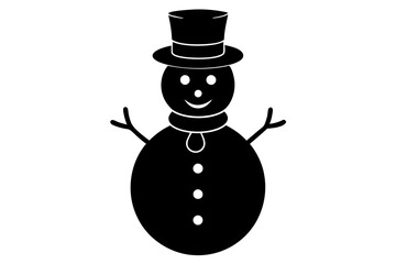 Snowman with Hat Vector – Download SVG, PNG, EPS, AI, PSD Files for Winter Designs