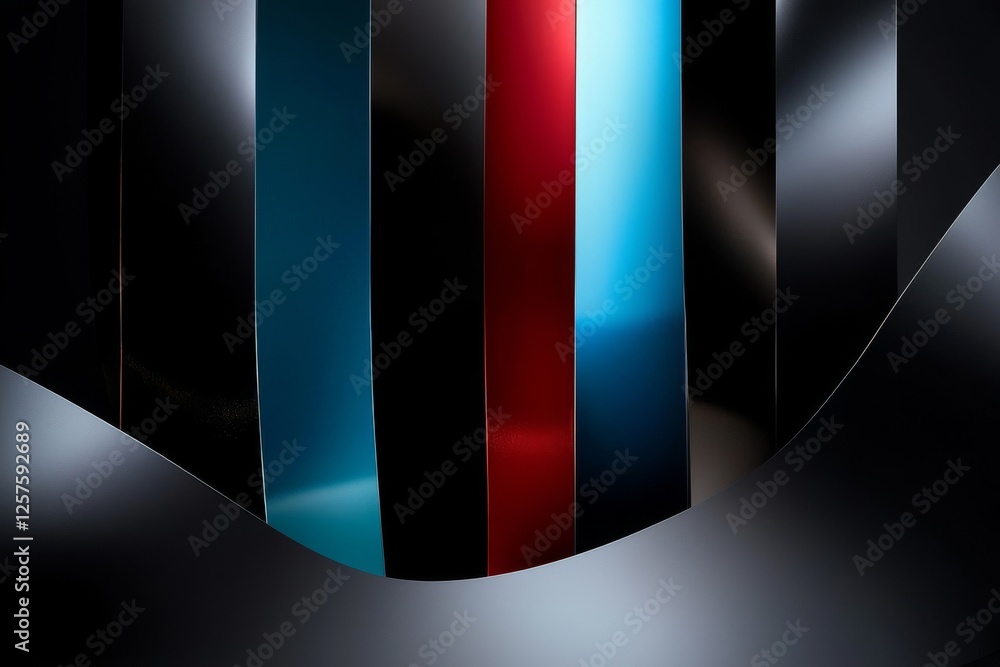 Poster a seamless, vertical dark line with a retro stripe design