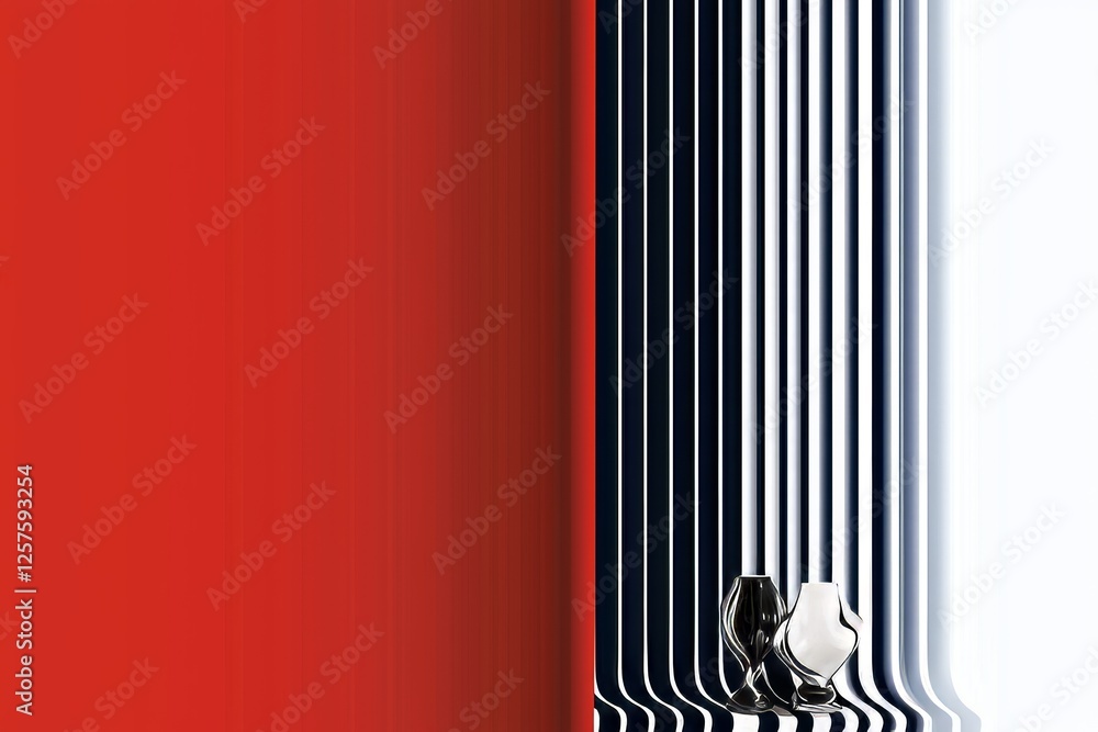 Poster a vertical line that seamlessly blends into a dark background, appearing as if made from fabric pape