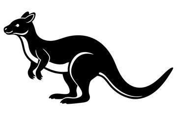 Kangaroo and Otter Vector Illustration - Silhouette, SVG, PNG, EPS, and AI Files for T-Shirts and Prints