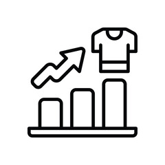 sales growth line icon. vector icon for your website, mobile, presentation, and logo design.