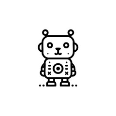 Futuristic animal robot vector illustration with a sleek and modern design. Perfect for sci-fi projects, branding, merchandise, and digital art.