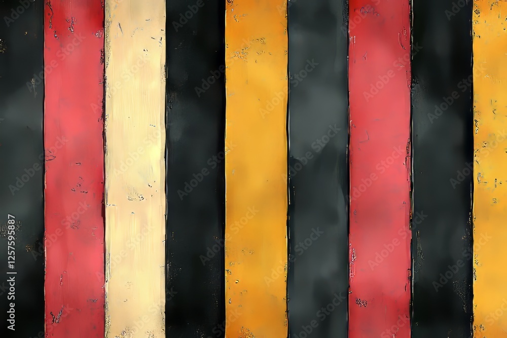 Poster a dark background with a seamless vertical line incorporating a textile element
