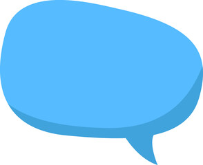 Blue Dialogue Speech Bubble
