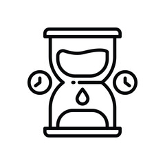 hourglass line icon. vector icon for your website, mobile, presentation, and logo design.