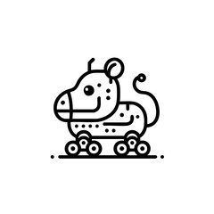 Futuristic animal robot vector illustration with a sleek and modern design. Perfect for sci-fi projects, branding, merchandise, and digital art.