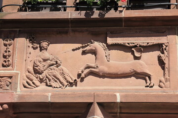 Erker am neuen Rathaus in Freiburg