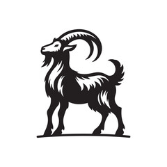 The Goat Silhouette Vector