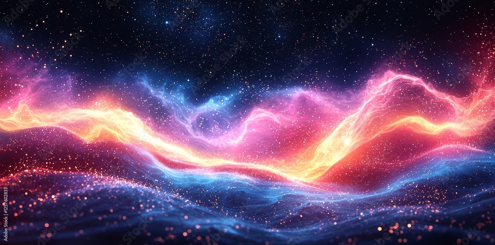 Canvas Prints explosive light burst illustration incorporated into a dynamic background that captures glowing ener